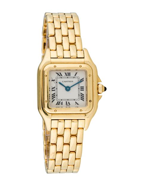 cartier panthere watch yellow gold